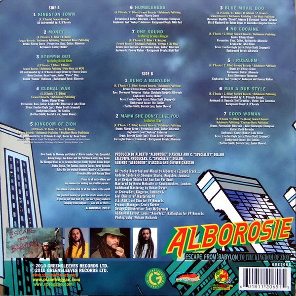 Alborosie  ‎– Escape From Babylon To The Kingdom Of Zion