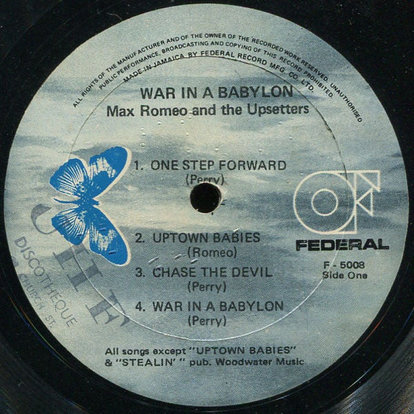 Max Romeo &  The Upsetters  ‎– War Ina Babylon